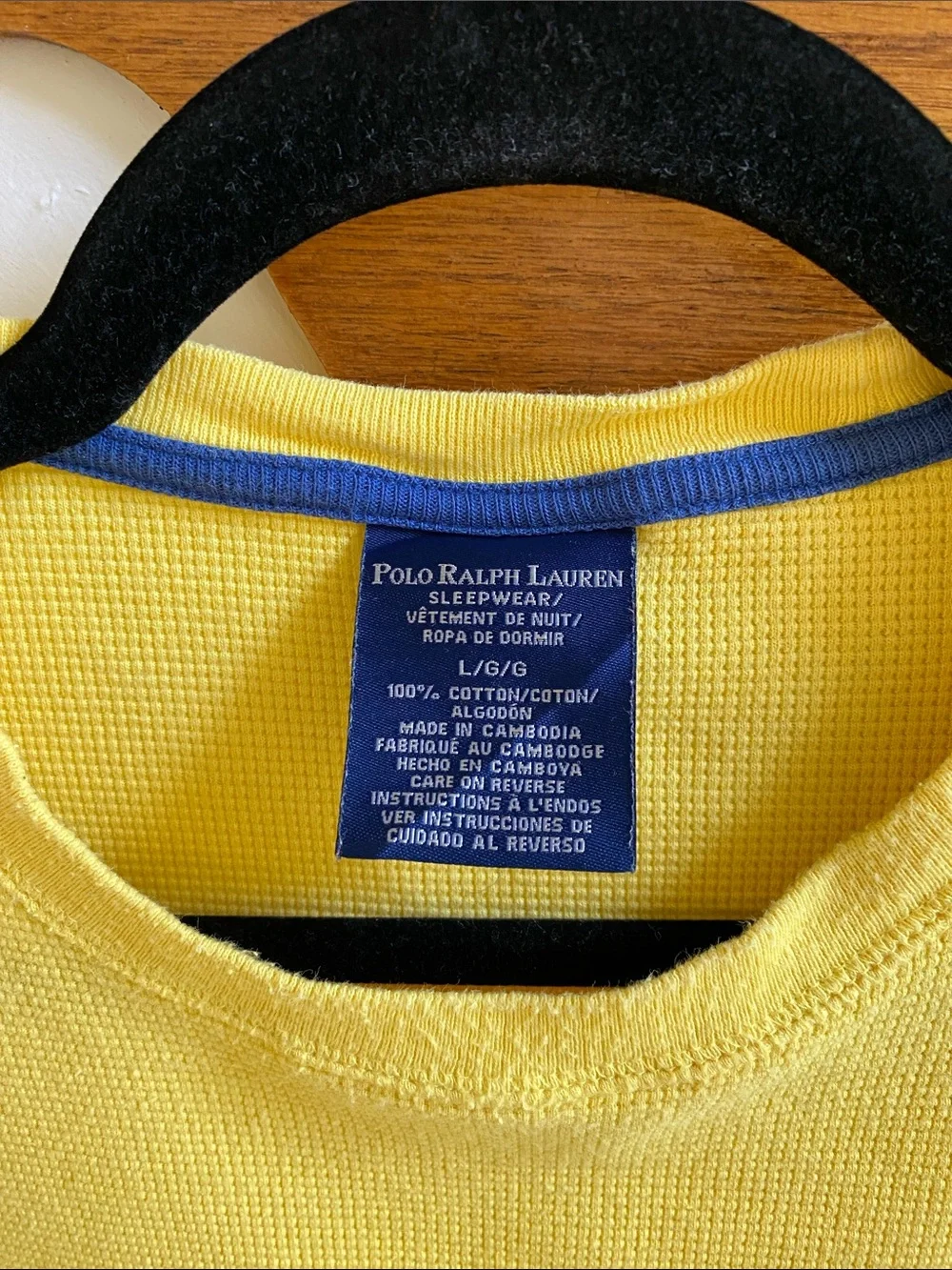 POLO RALPH LAUREN Cotton Thermal Long Sleeve Shirt